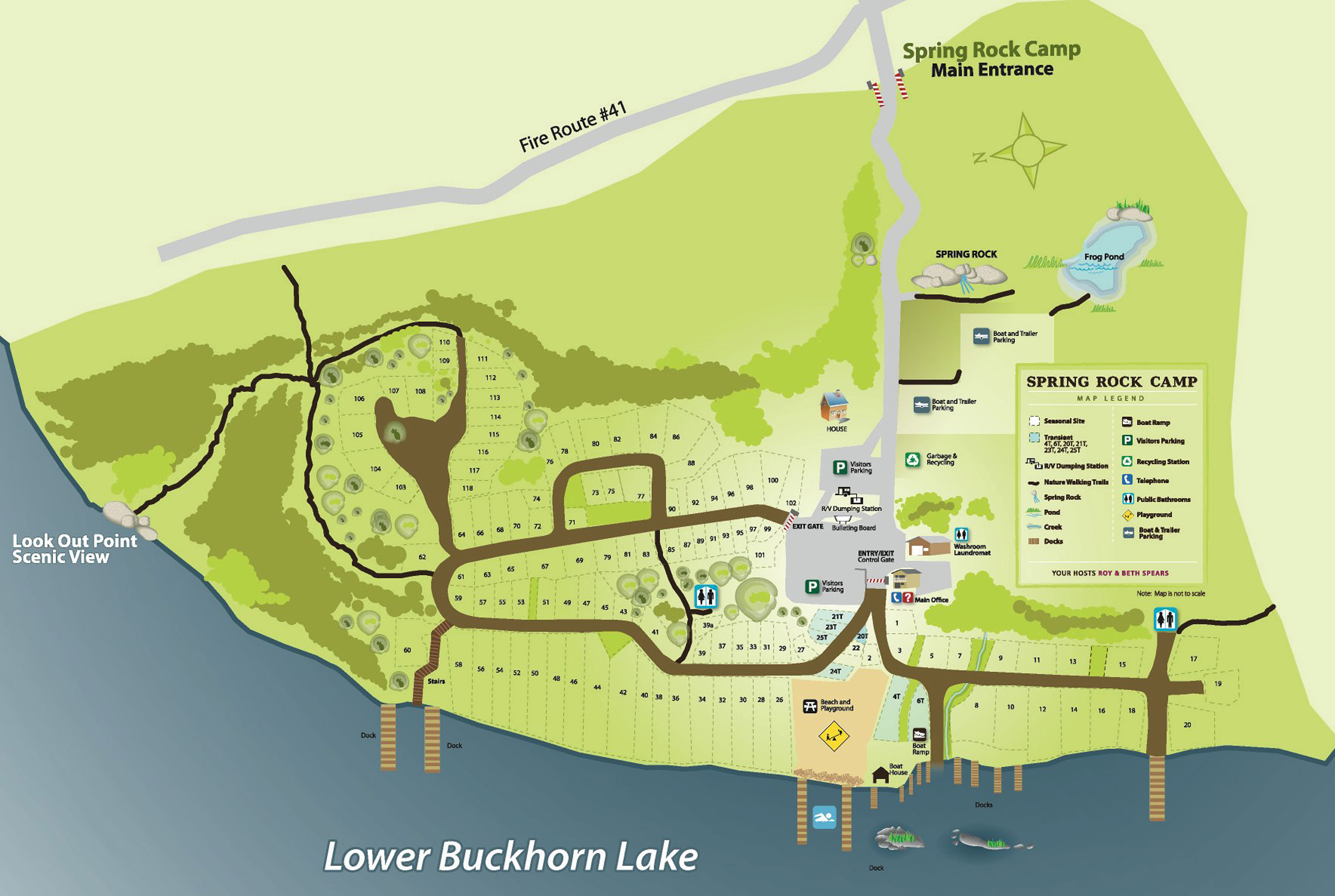 Map Of Spring Rock Camp.